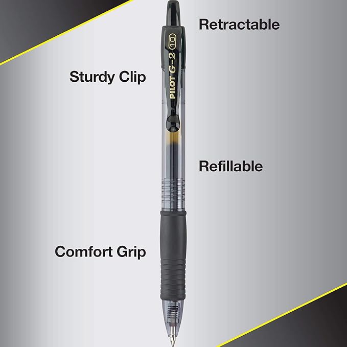PILOT G2 Premium Gel Pens, Bold Point 1.0 mm, Refillable & Retractable - Image 2