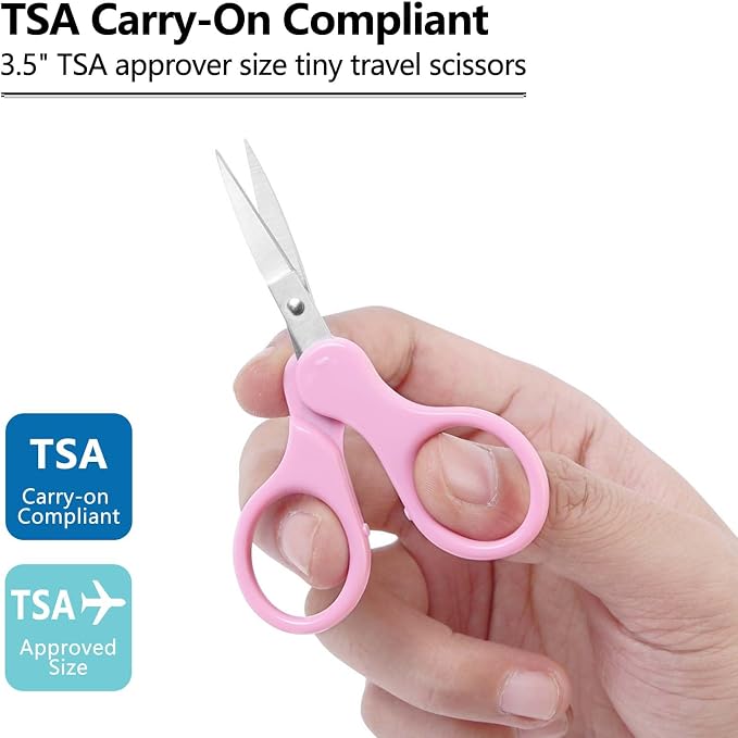 3.5" Sharp Small Craft Scissors all Purpose, Precision Straight and Curved Fine - Image 2