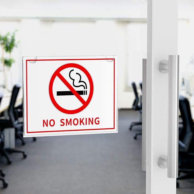 NIUBEE 24-Packs Acrylic Wall Sign Holder 8.5x11 Horizontal, Wall Mounted Design. - Image 4