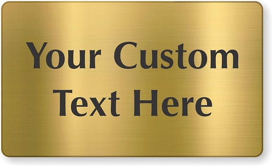 SmartSign Custom Brass Sign by SmartSign