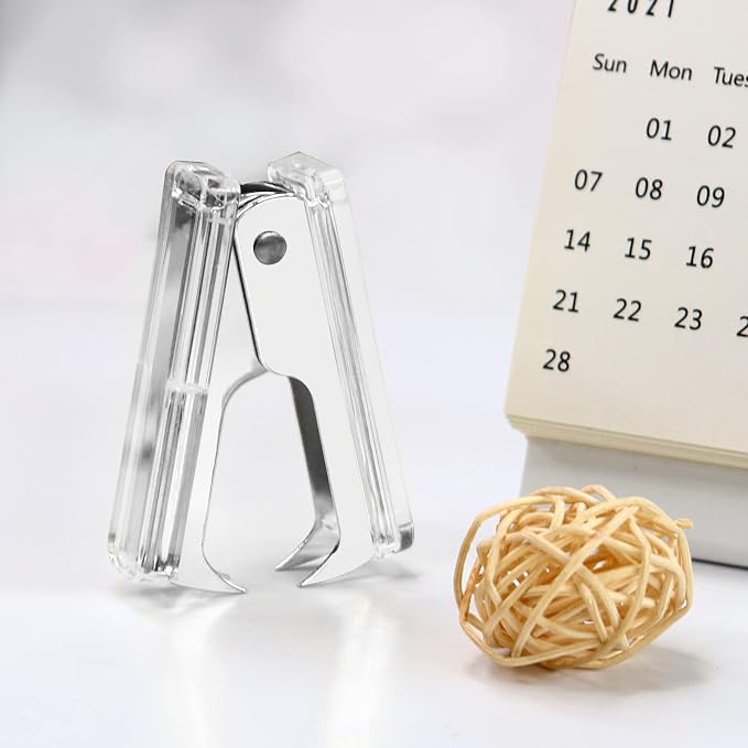 Staples Remover Tool Acrylic Clear Silver Staple Remover Kawaii - Image 7