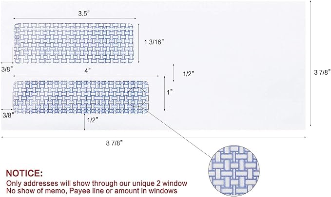 #9 Double Window Security Envelopes, HERKKA No.9 Double Window Business - Image 4