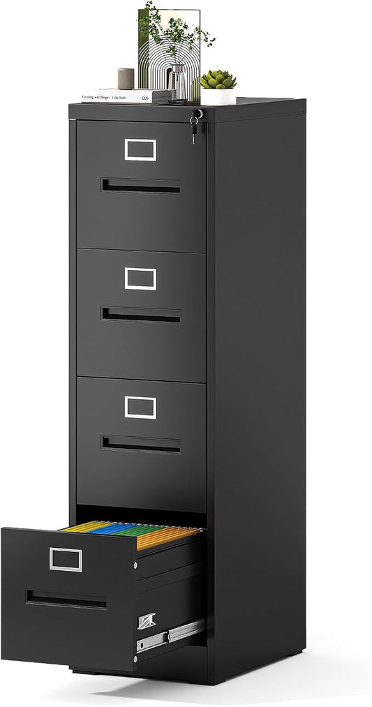 Yukimo 4 Drawer File Cabinet, Vertical File Cabinet by YUKIMO