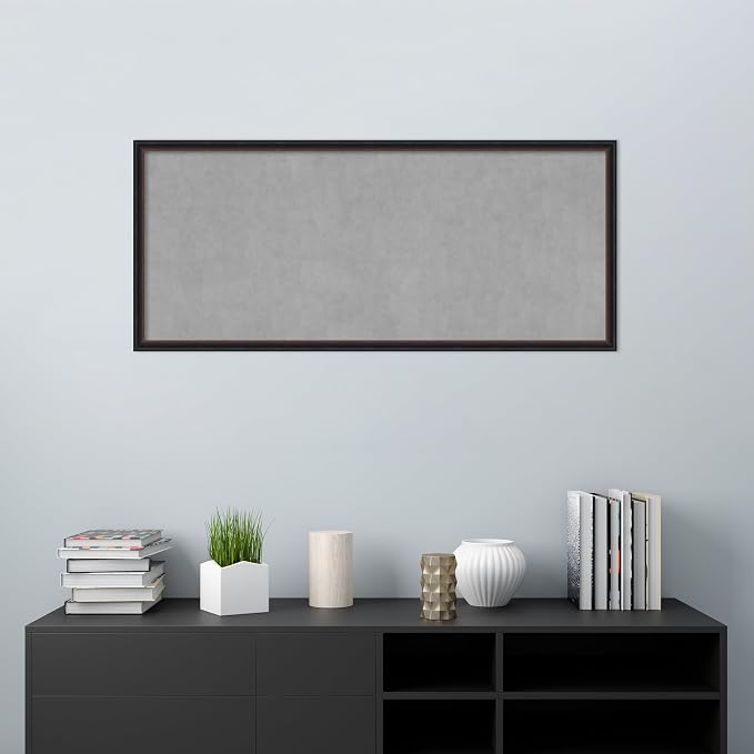 Amanti Art Black Framed Magnetic Board 22x50 Oversize Vision Board - Image 5