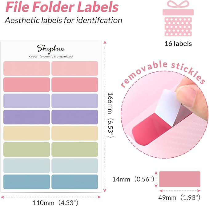 SKYDUE Pink School Office Supplies, Accordion File Organizer - Image 2