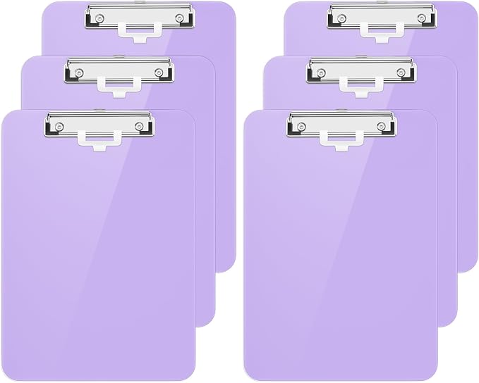 Hongri Plastic Clipboard with Pen Holder, Nurses and Women, Low Profile Clip by Hongri
