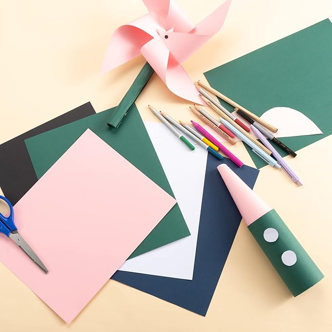 100 Pack Thick Paper Cardstock Blank Heavy Cards Stock for Invitations, Greeting Cards Making, Postcards, Photos, 250GSM Thick Paper (Navy Blue, 8.5x11 inches)