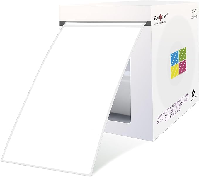 PARLAIM 3 x5 inch Rectangle Sticker Labels Adhesive Color Coding Stickers by PARLAIM