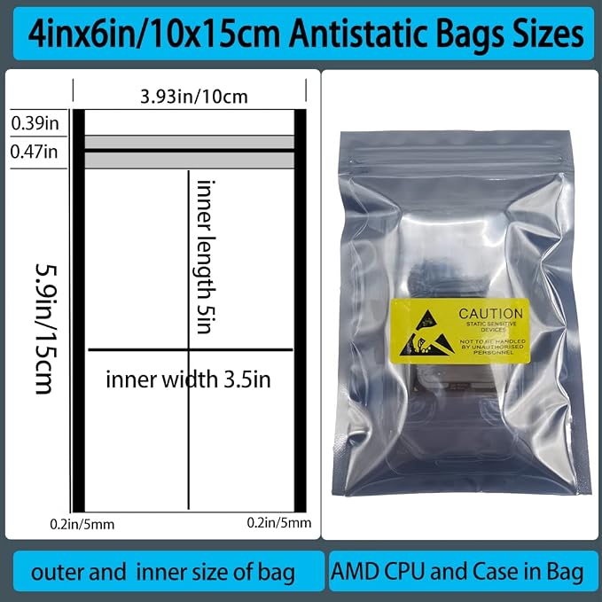 10pcs AMD CPU Protective Thicken Plastic Clamshell Case Trays Suitable - Image 5