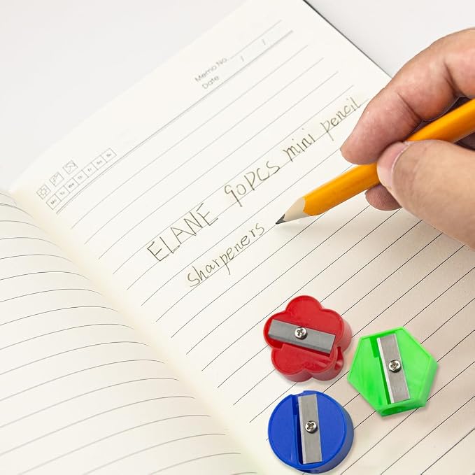 ELANE 90 Pcs Bulk Pencil Sharpeners, Manual Handheld Sharpeners - Image 4