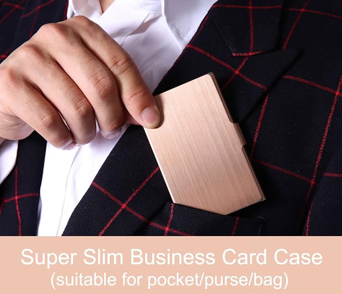 Business Card Holder, Slim Business Card Case - Image 2