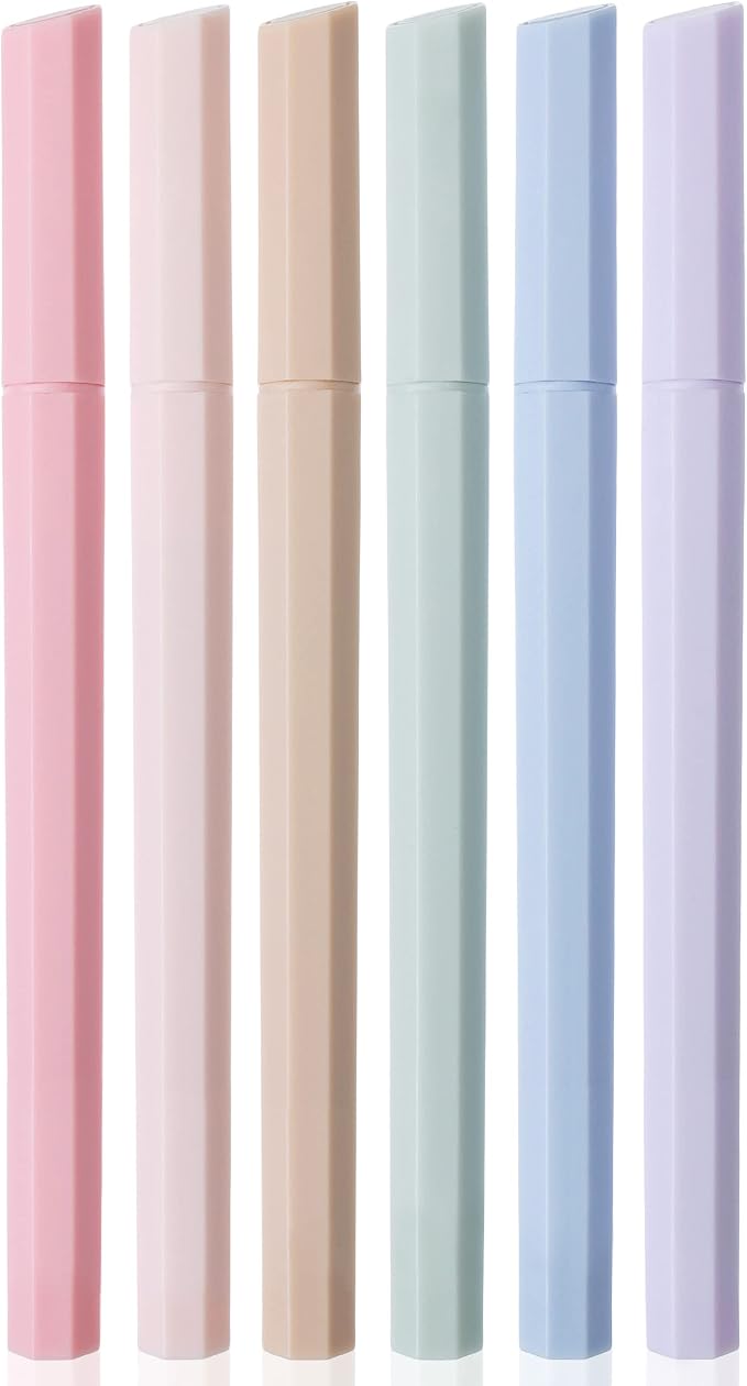 Mr. Pen- Aesthetic Highlighters No Bleed, 6 Pack, Pastel Colors, Chisel Tip | by MrPen