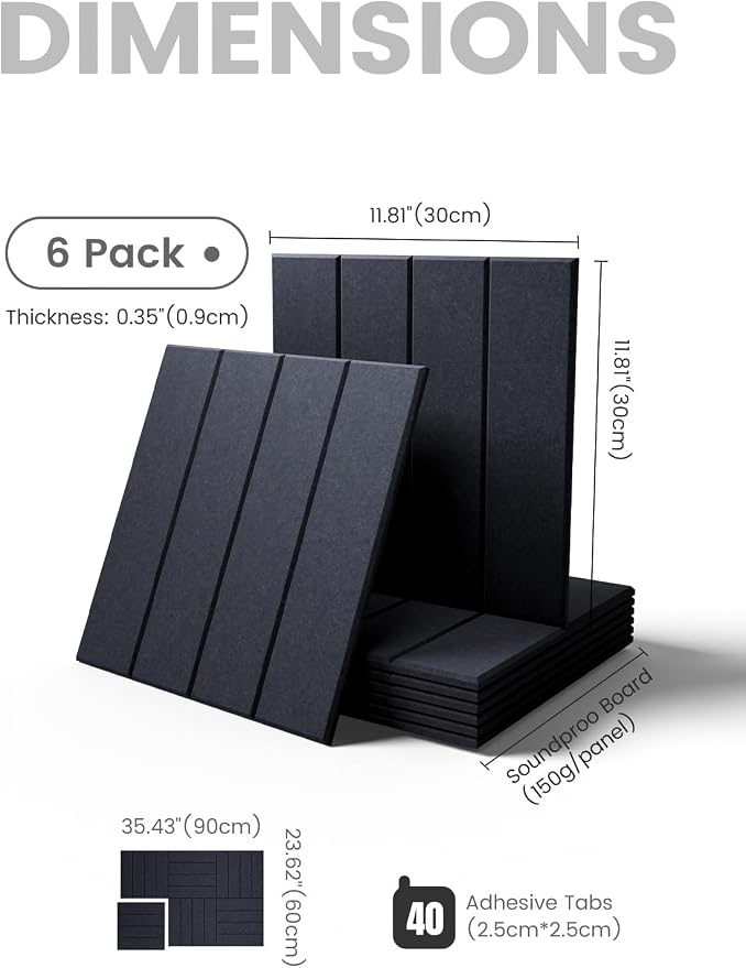 Fluxynara Felt Bulletin Board Tiles Large 36" x 24" Cork Board Alternative-6 - Image 2