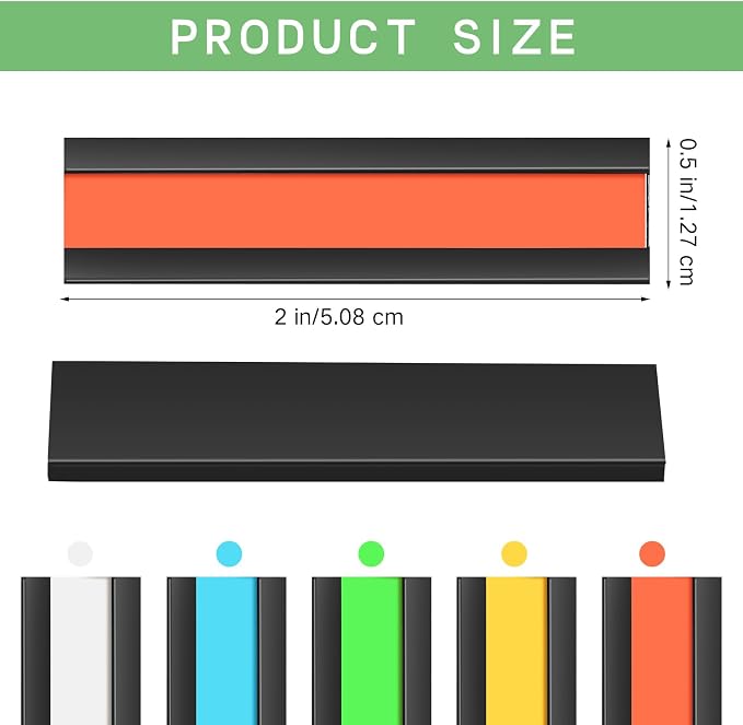 Seajan Magnetic Label Holders Channel Cardholders Magnetic Name Plate Tags - Image 4