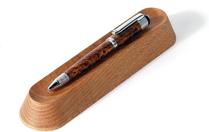 Wood Pen Tray – Handmade Walnut Desk Organizer, Minimalist Pen Holder for Office, Home, Gift(MODEL-2-OAK)-DeskLoop Office