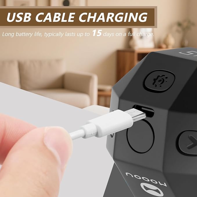 Mini 12-Sided Cube Timer with preset countdowns of - Image 4