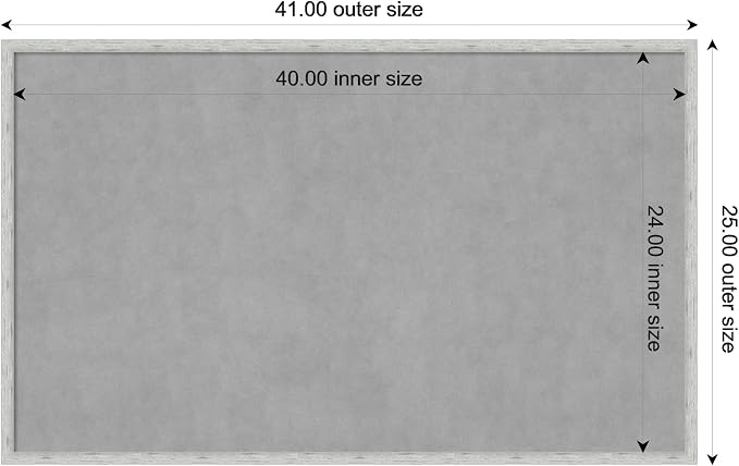 Amanti Art Silver Framed Magnetic Board 25x41 Large Vision Board - Image 4