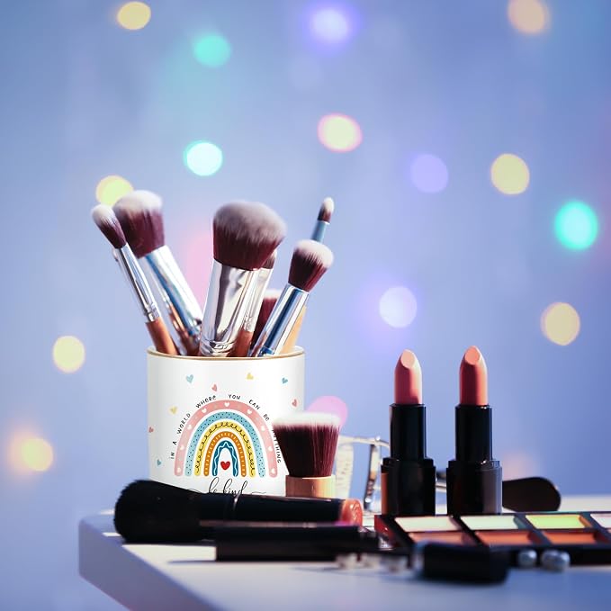 Pen Holder, Ceramic Durable Pencil Cup - Image 6