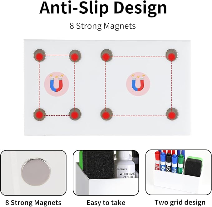 Lingshare Acrylic Magnetic Dry Erase Marker Holder - Image 4