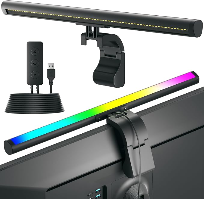 RGB Computer Light Bar， LED Monitor Lamp Screen Light Bar, Adjustable Monitor by Unknown