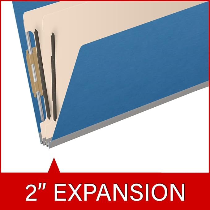 Ecom Folders End Tab Pressboard Classification Folders | Legal Size 25 Pt Stock - Image 7