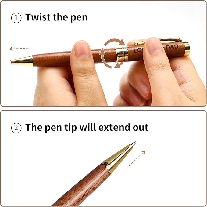 Cool Gifts for Dad from Daughter, Son, Wife Mens Pen Set with Box for Father Daddy Papa Christmas Gifts Best Dad Ever Engraved Dad‘s Pens Sentimental Fathers Day Birthday Gift Ideas Luxury Pens