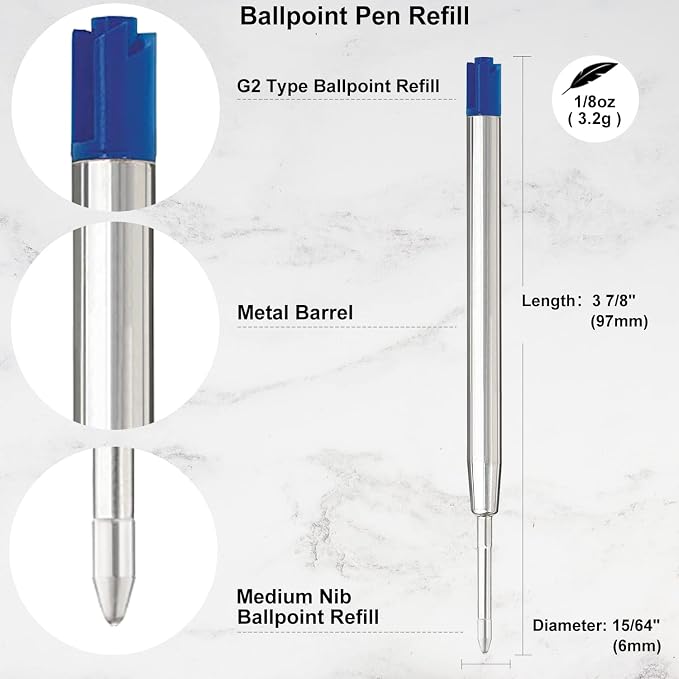 Blue Ink Pen Refills - Image 2