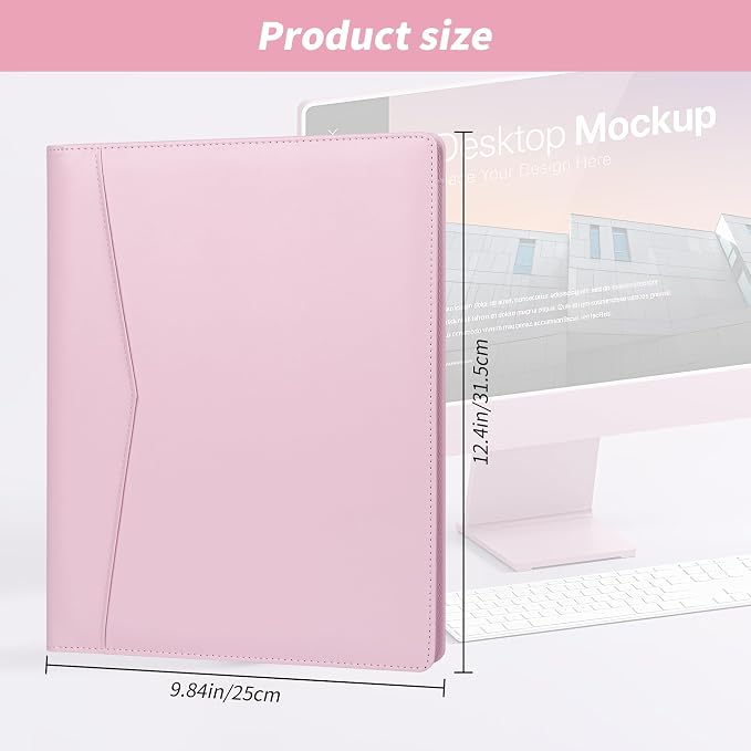 Pacific Mailer Padfolio Portfolio Leather Binder, Interview Legal Document - Image 2
