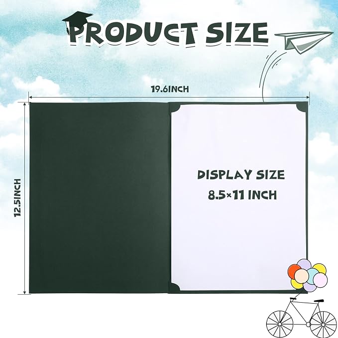Fainne 80 Pieces Certificate Holders Diploma Holders Document Holder - Image 2