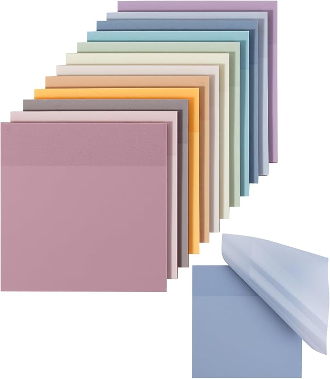 Mr. Pen- Transparent Sticky Notes, 12 Pads, 600 Sheets | See Through by MrPen