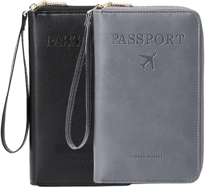 Multi-Functional RFID Passport Wallet, RFID Passport Holder by LECDOA