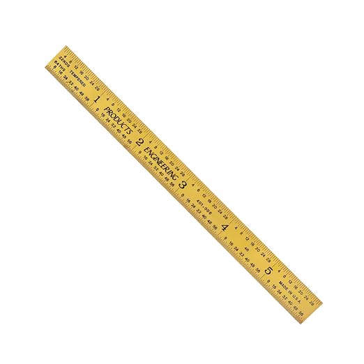 PEC Tools Flexible 6-inch, Titanium Nitride Coated Carbon Steel Machinist Rule - Image 2