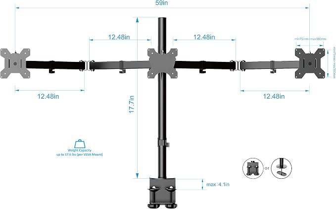 Rocelco 46" Standing Desk Converter - Image 5