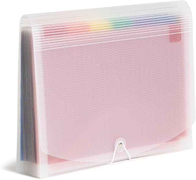 Smead Desktop Poly Expanding File Folder Organizer, Accordion File, Paper by SMEAD