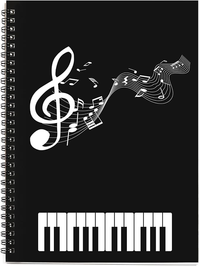 MAXCURY Blank Sheet Music Composition Manuscript Staff Paper Art Music Notebook by MAXCURY