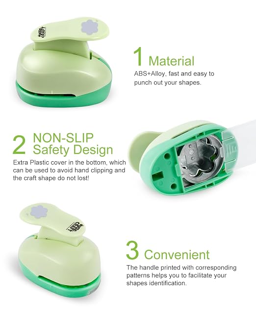 UCEC 2 inch Paper Punch Flower Hole Punch Flower Punches - Image 5