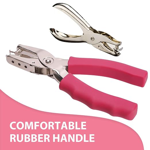 1 Hole Punch， 1/4 inch of Single Whole Punch，with Soft Grip Handles, - Image 2