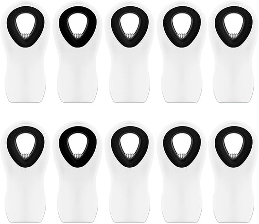 10PCS Magnetic Chip Clips Airtight Seal Reusable White Bag Clips by WUDIME