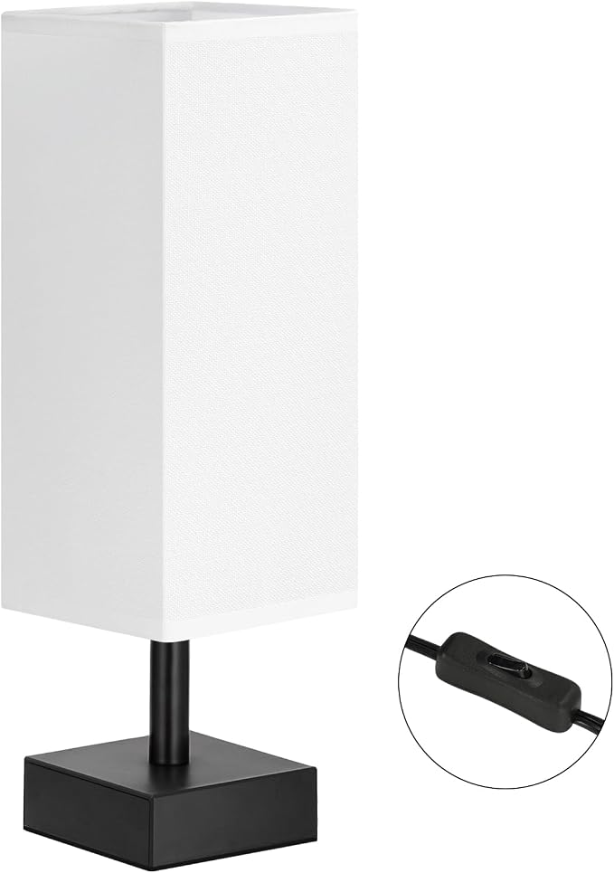 White Small Table Lamp - Image 2