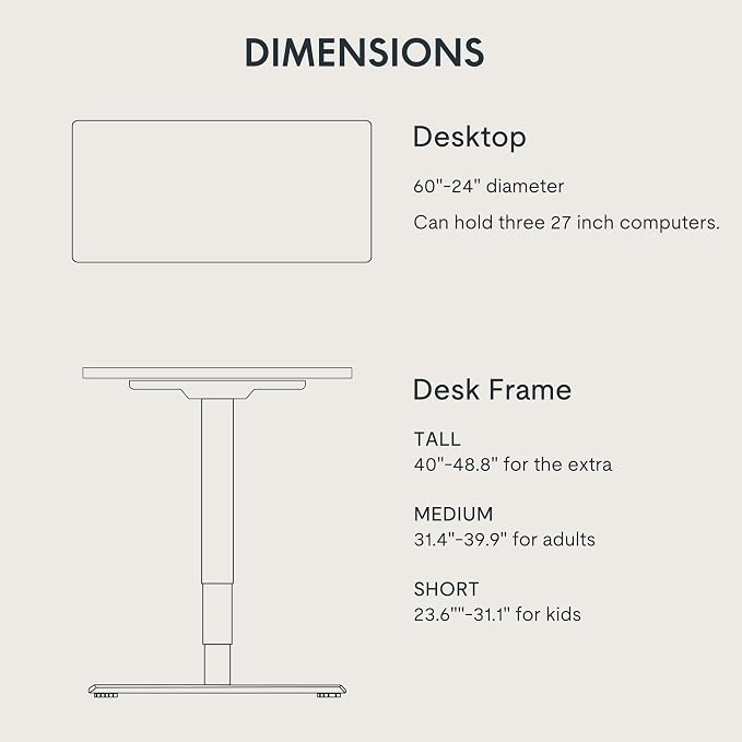 FLEXISPOT E6 3-Stage Dual Motor 60 x 24 Electric Standing Desk Sit Stand Up Desk - Image 6