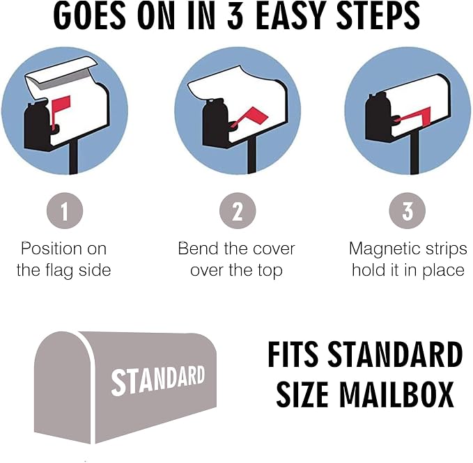 Lighthouse Magnetic Mailbox Cover, Outdoor Mail Cover Letter Post Box, 18x21 in - Image 7