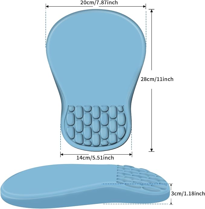 YIWEI Ergonomic Mouse Pad with Massage Design Wrist Rest, Comfortable Office - Image 6