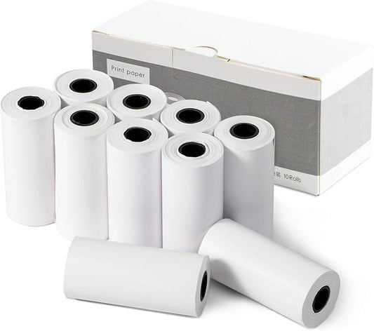 10 Rolls Print Paper for Kids Instant Print Camera Refill Print Paper Works with MINIBEAR VTech Kidizoom Camera,Thermal Paper Fit for Most Kids Instant Camera…