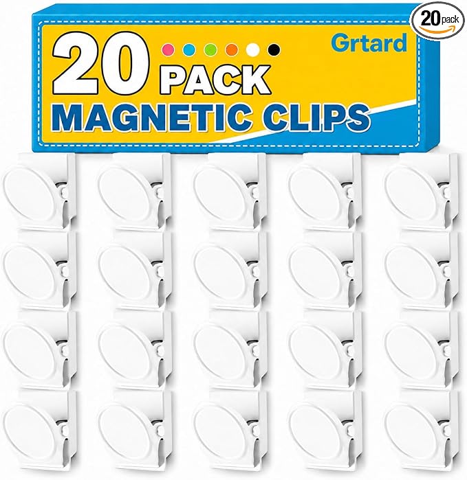 Grtard 20 Pack Magnetic Clip 1.8Inch, Clip by Grtard