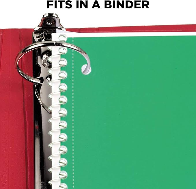 Mead Spiral Notebooks, 1 Subject, Wide Ruled Paper, 70 Sheets, 10-1/2 x 7-1/2 - Image 2