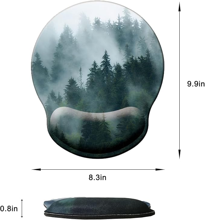 Mouse Pad with Wrist Support, Ergonomic Mouse Pad with Memory Foam Wrist Rest - Image 6