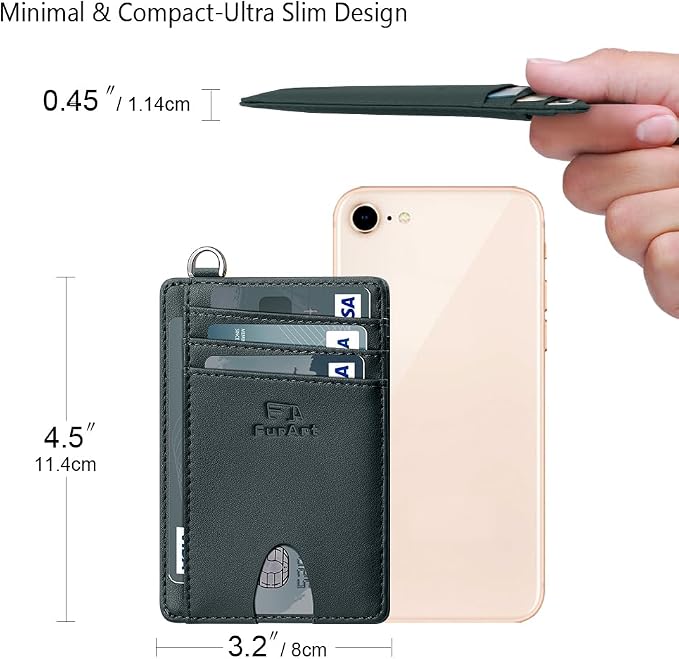 FurArt Slim Minimalist Wallet RFID Credit Card Holder - Image 7