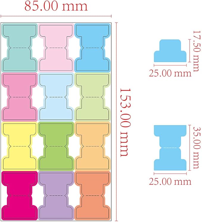 420 PCS Pastel Writable Index Tabs, 35 Sheets Smudge-Free Thickened Paper Tape - Image 2