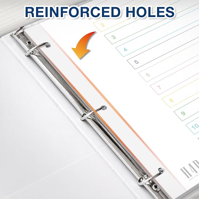 H4D 12 Tab Dividers for 3-Ring Binder, Numbered 1-12 Multicolor Tabs - Image 5