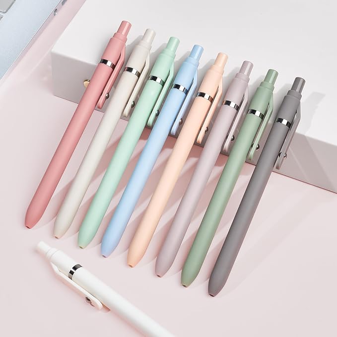 Sooez Gel Pens, Quick Dry Medium Point Smooth Writing Pens, Retractable Cute - Image 7